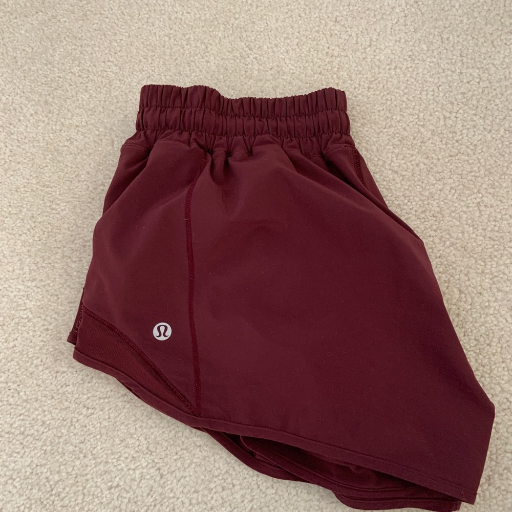 lululemon athletica Burgundy Athletic Shorts